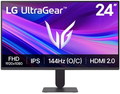 Монітор LG 23.8" 24G411A-B HDMI, DP, Audio, IPS 120Hz, 1ms, sRGB 99%, G-SYNC, FreeSync, HDR10