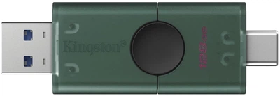 Накопичувач Kingston 128GB USB 3.2 Type-A + Type-C DT DuoG2