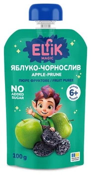 Детское пюре яблоко-чернослив Elfik Magic 100 г