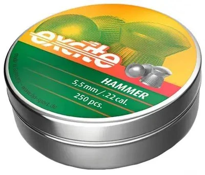Кулі H&N Excite Hammer 5.5 мм (0.94 г) 250 шт, середньотяжкі, для CO2, 30 м