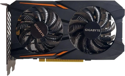 Відеокарта Gigabyte PCI-Ex GeForce GTX 1050 OC 2GB GDDR5 (128bit) (1379/7008) (DVI, HDMI, DisplayPort) (GV-N1050OC-2GD) (б/в)