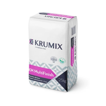Шпаклевка гипсовая финишная KRUMIX КМ MultiFinish, 25 кг