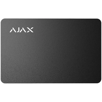 Бесконтактная карта Ajax Pass Black (10шт) для клавиатуры KeyPad Plus