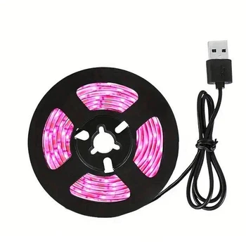 USB 5V Светодиодная фитолента для растений Фитосвет SMD2835 60 диодов/метр IP20 2 метра