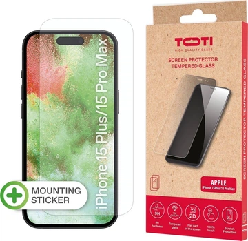Захисне скло Toti для Apple iPhone 15 Plus / iPhone 15 Pro Max (4779054830289) Clear