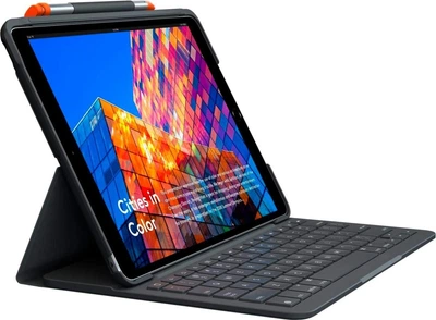 Чохол-клавіатура Logitech Slim Folio Case для Apple iPad 10.2" 2019/2020/2021 Black (920-009473)