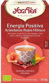 Чай мікс Yogi Tea Energia Positiva Журавлина Гібіскус 17 пакетиків x 1.8 г (4012824402201)