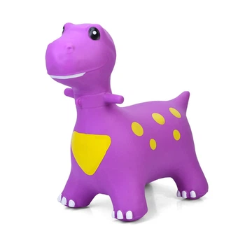 Детская игрушка-прыгун "Динозавр" MS 4152-1(Violet) резина, до 20 кг