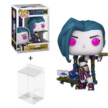 Фигурка Funko POP из игры League of Legends Лига легенд, Jinx, Джинкс, 10 см + защита для коробки (LOL 0038)