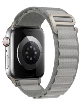 Ремінець для Apple Watch 42/44/45/46/49 мм Alpine Loop (G-hook) PremiumCases Light grey сірий