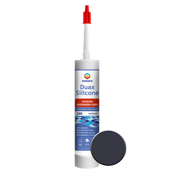 Герметик Duax Silicone №249 (антрацит) 300 ml