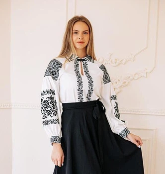Вишиванка жіноча vishivano4ka 577-1 58 молочна