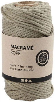 Sznur do makramy Creativ Company Macrame zielony 55 m (5712854433570)
