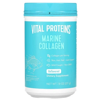 Морской коллаген из дикой рыбы, без добавок, Marine Collagen, Wild Caught, Vital Proteins, 221 г (7,8 унций)
