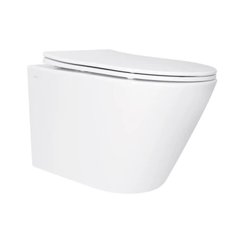 Унитаз подвесной Qtap Swan безободковый с сиденьем Soft-close QT16335180W