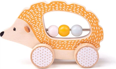 Zabawka dla niemowląt Bigjigs Toys jeż do pchania drewniany 2999762 (691621800065)