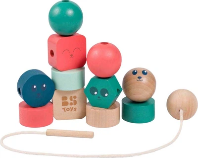 Іграшка для немовлят BS Toys дерев'яні намистинки 4690704 (8717775445333)