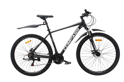 Велосипед CrossBike COMPASS 29" 20" Чорний-Сірий