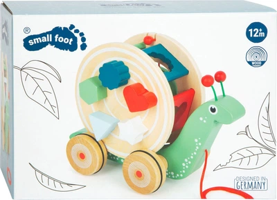 Іграшка-каталка Small Foot Равлик із сортером 5410548 (4020972117342)