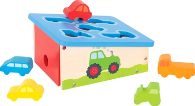 Zabawka Goki drewniany sorter kształtów: autka 5 elementów 5210558 (4013594586689)