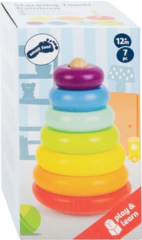 Zabawka Small Foot drewniana tęczowa wieża 7 elementów 5410517 (4020972117755)