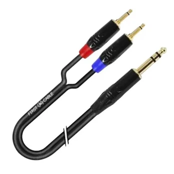 Аудио переходник Jack 3.5 стерео - XLR3 штекер/XLR3 гнездо INSERT 1 м медная витая жила черный