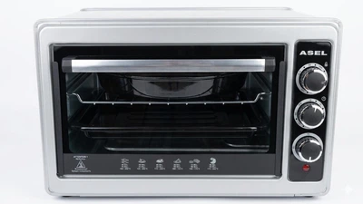 Электрическая духовка Asel AF33-23 33 литра 1300 Вт, до 320°C, настольная электропечь Серая