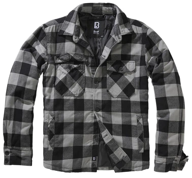 Куртка Brandit клетчатая Lumberjacket 3XL black/charcoal ( 9478.221.3XL )