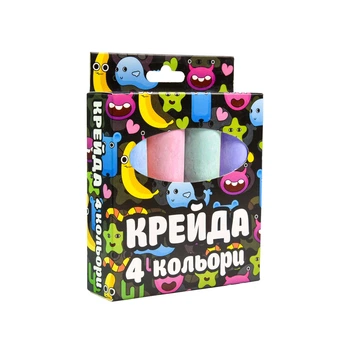Мел большой круглый Strateg 50115 4 штуки Разноцветный shop (4823113839468)
