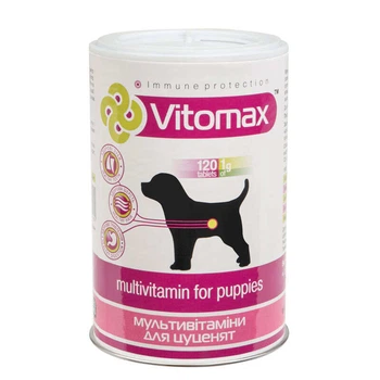 Vitomax - Мультівітаміни для цуценят 120 таблеток (4820275970169)