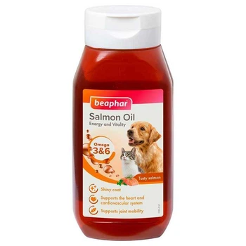 Лососевое масло для кошек и собак Beaphar Salmon Oil 430 мл (8711231206124)