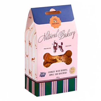 Печиво з оселедцем, яблуком та розмарином для собак Natural Ласощі 100 г (4820241161805)