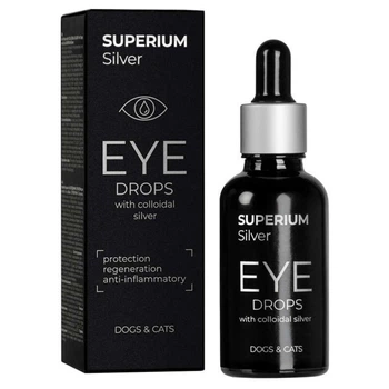 Superium Silver Eye Drops Dogs&Cats - Глазные капли с коллоидным серебром для кошек и собак 30 мл (4823089378190)