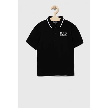 Поло для мальчика EA7 Emporio Armani 128 см 8NBF51 чорно-біле