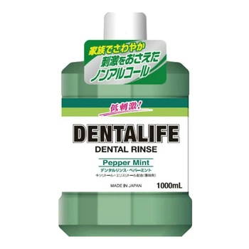 Ополіскувач для ротової порожнини гігієнічний Rocket Soap Dentalife Peppermint , м'ята, з ксілітом та ерітрітом 1000 мл