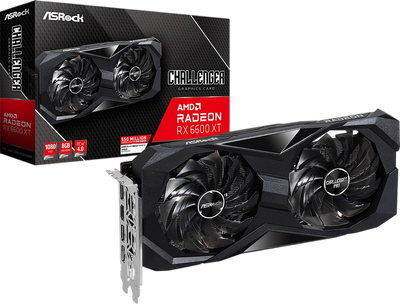 Відеокарта AMD Radeon RX 6600 XT 8GB ASRock Challenger D OC (RX6600XT CLD 8GO) Б/В