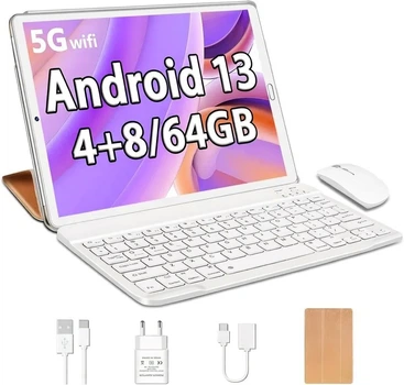 Планшет 10.1" Yestel X2 4+8/64Gb 8 ядер Android 13 6000 mAh Gold Rose