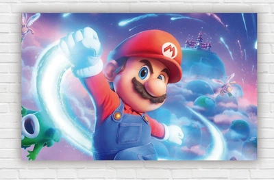 Паперовий плакат "Super Mario. Супер Маріо" 120х75см