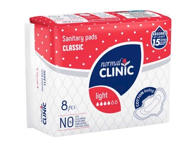 Прокладки гігієнічні NORMAL CLINIQUE Денні 4к. 8шт (Classic Cotton feeling)