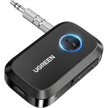 Bluetooth ресивер UGREEN CM596 Car Audio Receiver 300 мАг BT 5.3 AUX 3.5 мм Black (UGR-90748)