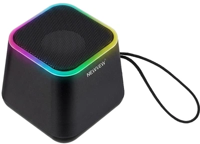 Портативная колонка NEWVEW NV-9203 RGB/BT/USB/TF/FM Black (NWVW-NV-9203-BK)