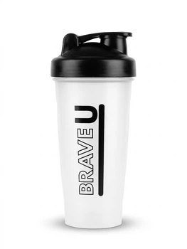 Шейкер спортивний BRAVE 700 ml Прозорий