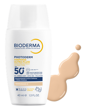 Тональный ультрафлюид Bioderma XDefense SPF50+ тон 01 40мл