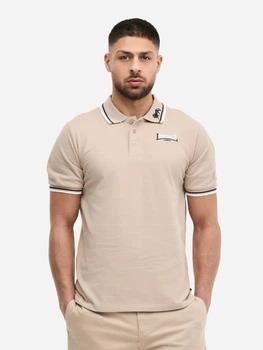 Поло чоловіче Lonsdale LION 110629-4047 L Sand/Black/White (4070376003895)