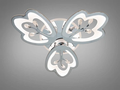 Светодиодная люстра Diasha 60Вт с диммером и пультом для спальни 8148/3HR LED 3color dimmer
