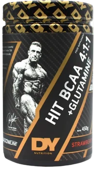 BCAA Dorian Yates HIT BCAA 4:1:1 + glutamine порошок 450 г полуниця (5060763890985)