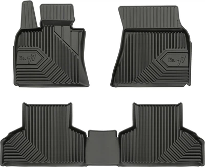 Автомобільні килимки поліки в салон Frogum 3D для BMW X5 F15 F85 14-18 БМВ Х5 чорні SO0552
