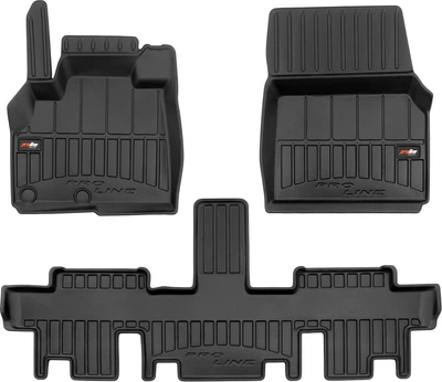 Автомобильные коврики в салон Frogum 3D на Renault Espace 4 02-14 1-2 ряд Рено Эспейс черные SO5940