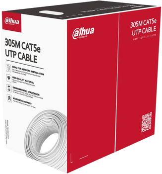 Skrętka Dahua Cat 5e UTP 305 m White (DH-PFM920I-5EU-C)