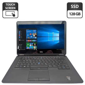 Ноутбук Dell Latitude E7440 / 14" (1920x1080) IPS Touch / Intel Core i5-4300U (2 (4) ядра по 1.9 - 2.9 GHz) / 8 GB DDR3 / 128 GB SSD / Intel HD Graphics 4400 / WebCam б/у